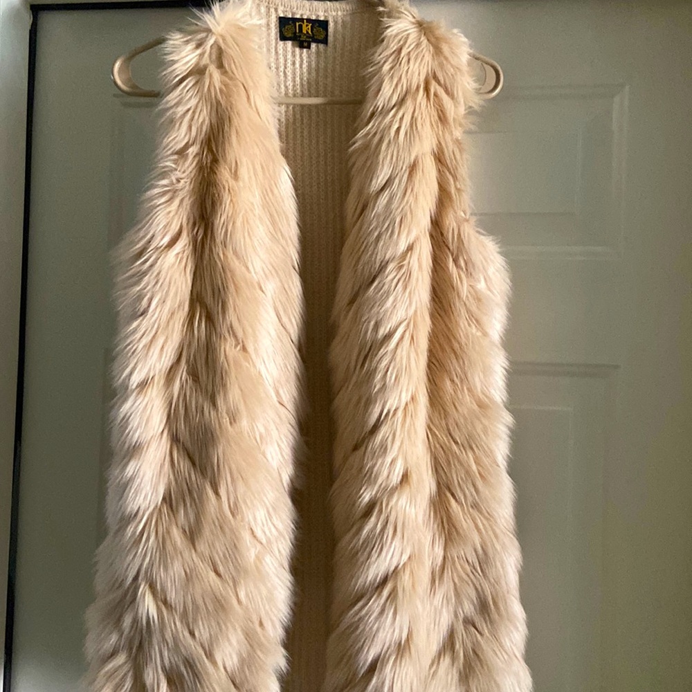 Metric Knits Fur and Sweater Vest